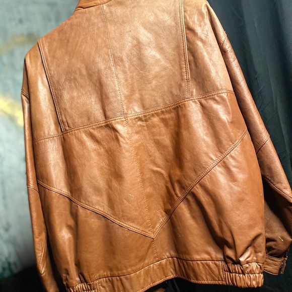 Vintage 80’s Leather Jacket - Picture 2 of 6